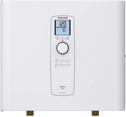Stiebel Eltron Tankless Water Heater – Tempra 36 Plus – Electric, 36kW, On Demand Hot Water, Eco, White, Made in Germany