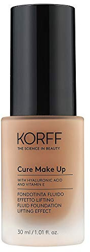 Korff Fondotinta Fluido Effetto Lifting, Formula Anti-età con Acido Ialuronico, Texture setosa 06, 30 ml