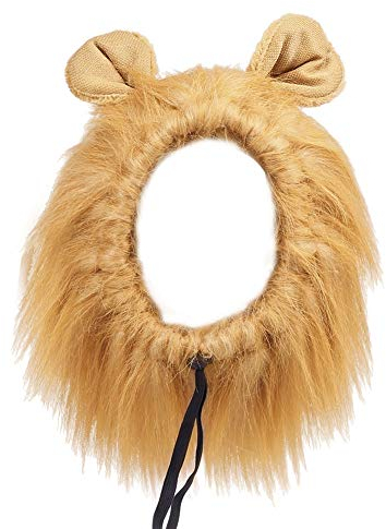 Pssopp Haustier Hund Katze Löwe Perücken Haustier Kostüm Löwe Mähne Haar Entzückende Haustier Hund Löwe Mähne Perücke für Festival Party Cosplay