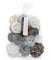 ANDALUCA Large Decorative Vase Filler Bag with Orbs, Balls (Grey)