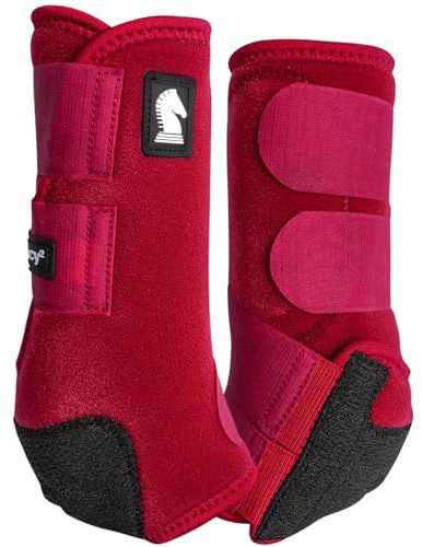 Classic Equine Legacy2 Support Boots, Front (Crimson, Medium)