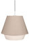 Pauleen 48093 Noble Delight Pendelleuchte max20W E27 Pendellampe Stoffschirm Grau 230V Stoff