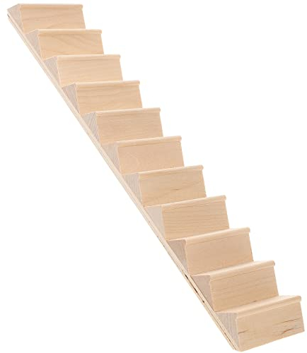 Healifty 1:12 Escalier miniature en bois pour maison de poupée Accessoires de meubles