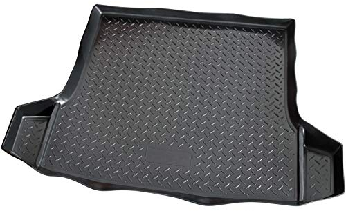 Recambo Kofferraumwanne passend für Dacia Logan I Stufenheck | 2004-2012 | Schwarz, Kunststoff, Passgenau mit hohem Rand und 3D Sicken