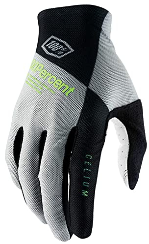 100% Celium Handschuhe grau/grün Handschuhgröße M 2021 Fahrradhandschuhe