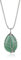 COAI Collier Acier Inoxydable Pendentif Goutte d'eau Aventurine Arbre de Vie Femme