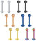 16G Lip Labret Stud Bars Stainless Steel 10mm Stainless Steel Flat Back Tragus Helix Earring Stud Piercing