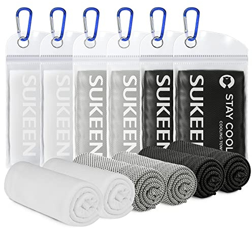 Kühltuch Set, kühlendes Handtuch Kühltücher Hals, Handtuch kühlend, Cooling Towel, Kühltücher Sport, Kühlendes Tuch, Eishandtücher für Wandern, Laufen, Tennis, Reisen,