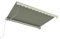 paramondo Gelenkarmmarkise Basic 2000 Markise Sonnenschutz Sichtschutz für Balkon & Terrasse, 450 x 350 cm (Breite x Ausfall), Uni Creme-Weiß