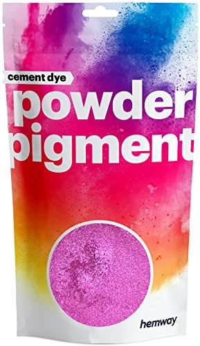 Hemway Cement Dye Powder Pigment Concrete Color Render Mortar Pointing Powdered Brick Toner Plaster - Metallic Violet Orchid - 50g / 1.75oz