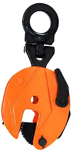 Vertical Plate Lifting Clamp 2200lbs 1 ton compatible with Lever Chain Hoist for Lifting and Transporting