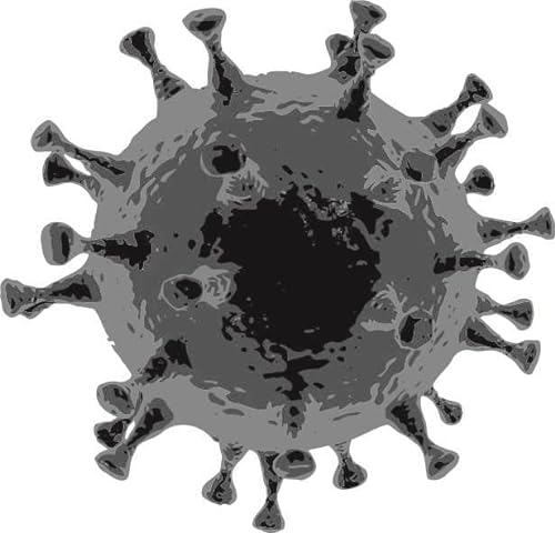 U24 Aufkleber Virus schwarz 20 x 20 cm Autoaufkleber Sticker