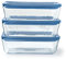Pyrex Zero Plastic - Juego de 3 cajas de almacenamiento de alimentos (3 x 1,5 L)