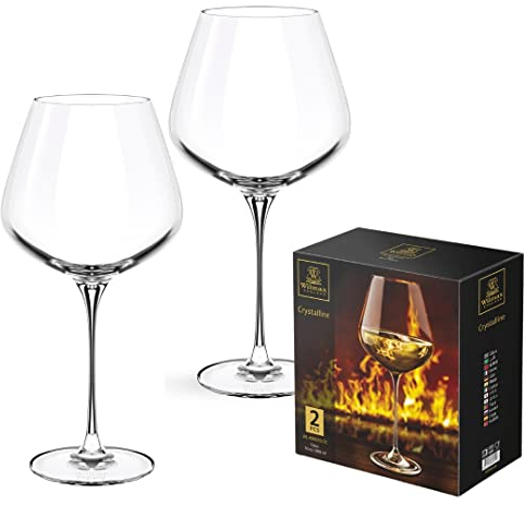 Wilmax Chardonnay Weingläser 2 von Set | 880 ml | Weißweingläser | Longdrinkgläser | Wein-Glas | Wine Glass| Weissweingläser | Wein Gläsern | Chardonnay Gläser | Spülmaschinenfest