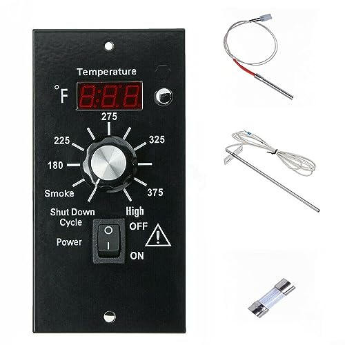 Grill Assossories Pellet Grill Controller, Thermostat Control Panel Digital Thermostat Control Panel Kit Compatible For Traeger Pellet Grills BAC236