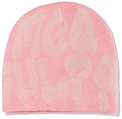 KieTeiiK Berretti con stampa lettera - Beanies Slouchy & Knit Unisex MEA Y2K, rosa, 41