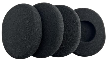 Sumugaric H800 Replacement Ear Pads Cushions Foam Muffs Headphone Repair Parts Compatible with Logitech H800 Headphones 75x65mm 2 Pairs