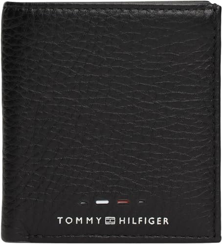 Tommy Hilfiger Uomo Borsello Premium Trifold in Pelle, Nero (Black), Taglia Unica