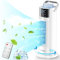 KITMOUS Condizionatore Portatile Silenzioso, 700 ml Mini Raffreddatore d'aria, Condizionatore Portatile Senza Tubo 3 in 1 con 90° Oscillazione, Maniglia,Funzioni di Nebbia