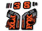 Gabel-Ersatzaufkleber, kompatibel mit Fox 38 Serie 2021, Orange / Grau (matt)