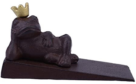 SHINEOFI Vintage Cast Iron Door Wedge Stopper Non-Skid Wedge for Outdoor Indoor Use, Heavy Duty Windproof Door Stopper Suitable for Office Bathroom Homes