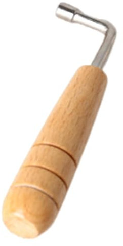 Autoharp Stimmwerkzeug, L-förmiger Metall-Stimmhammer mit vier Ecken, Stimmwerkzeuge, Ersatz-Autoharp-Zubehör mit Holzgriff für Klavier