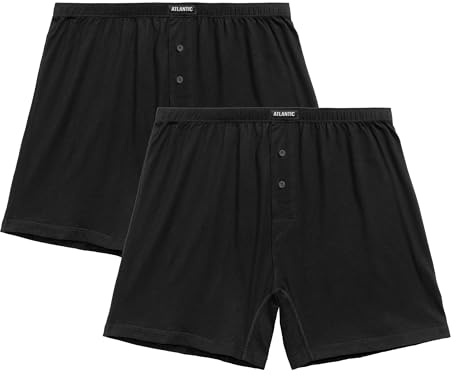 Atlantic Underwear Herren Classic Boxers Boxershorts (2er Pack)