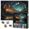 Jigsaw Puzzles Whimsical Starlight Bridges in Fantasy Puzzles for Adults 1000 Pieces, Impossible Challenging Puzzles for Adults, Castle Jigsaw Puzzle 1000 Pieces, 19.5 x 27.5 Inch