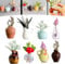 8Pcs Cute Mini Ceramic Vase Magnets for Fridge, Funny Small Plant Magnets, Tiny 3D Plant Vase for Refrigerator Decoration Kitchen Locker Kitchen Office