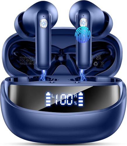 Nerunsa Auriculares Inalambricos Bluetooth, IP7 Impermeable