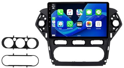 Android 13 2 DIN Car Radio Stereo para Ford Mondeo MK4 MK 4 2010-2014 9 Pulgadas Autoradio con WiFi GPS Rear View Camera RDS FM BT DVR SWC Ventilador de refrigeración(2+32G)