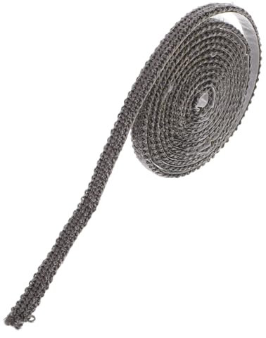 JOINPAYA Ofendichtung Wohnung Raucher Reparatur Ersatz Versiegelung Brennherd in Der Innenholz Dichtung Für Räucherofen Drinnen Flache Kamindichtung Pellet Grey Glasfaser