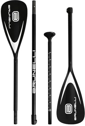 Brunelli Hybrid Fiberglass-Nylon Paddle 2-in-1 iSUP & Kajak Paddel Dual Tech