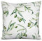 Kissenhülle Olive ca. 50x50 cm – beties Italy Collection 100% Baumwolle – Premium Qualität – weiß mit grünen Oliven und zart goldenen Details