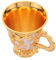 TOPPERFUN Taza De Agua Cáliz Dorado Aleación De Zinc