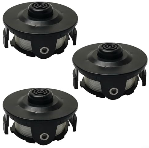 Jotekonoby Rasentrimmer-Ersatzkopf für Modelle DUR181Z DUR141 DUR180 mit Schnellladungssystem, Kabellänge 195858-1 196146-9 (3 Stück)