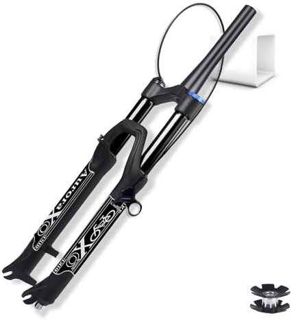 Fourche Avant de VTT en Alliage de magnésium, Suspension de 26, 27,5 et 29 Pouces, débattement de 140 mm, Frein à Disque Droit/Conique, Fourche pneumatique pour VTT