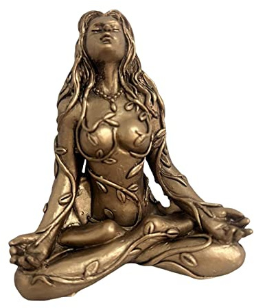 Geardeangloow Millennial Gaia Statue Dekoration Kleine Teestube Mutter Erde Göttin Statue