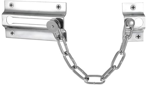 Secure Guard Door Chain - Anti-Theft Lock for Home Safety, Stainless Steel Casting Latch for Inside/Front Door, Heavy-Duty Security for Home/Apartment/Office, Easy Installation