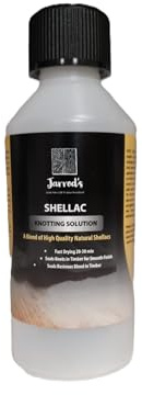 Jarrod's Knotting Solution Quick-Drying Wood Knot Sealer - Professional Resin & Sap Block for Pine & Softwood - Ideal Prep for Paint, Wax, Varnish & Polish (250ml)