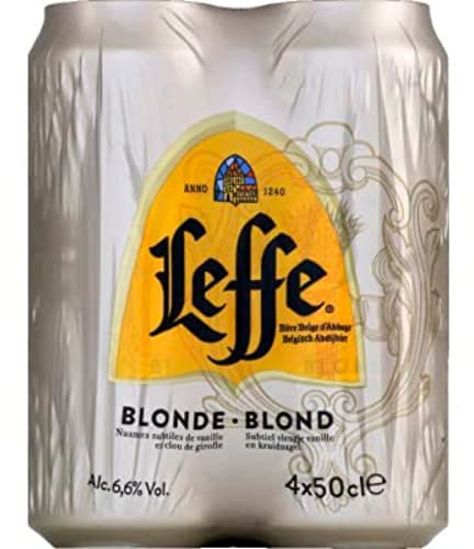 Leffe Bière Blonde D'Abbaye Pack De 4x50cl