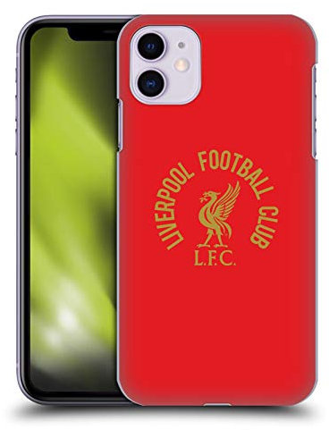 Head Case Designs Officially Licensed Liverpool Football Club Gold LFC On Red Liver Bird Hard Back Case Compatible With Apple iPhone 11