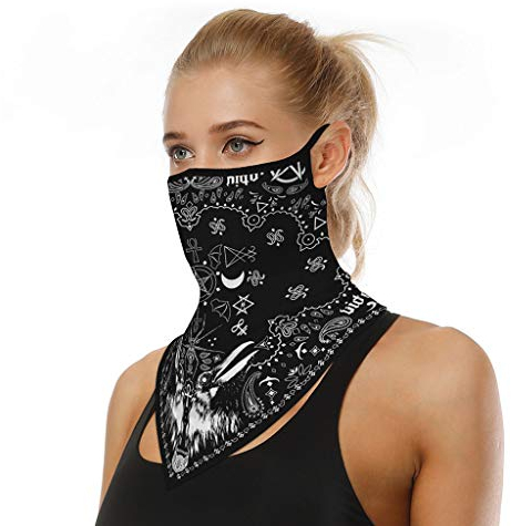 riou Face Shield Multifunktionstuch Motorrad Mundschutz Halstuch Bandana Schlauchschal für Damen Herren