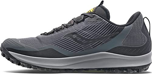 Saucony Herren Peregrine 12 Gore Tex Walking-Schuh, Shadow/Vizi, 48 EU