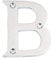 Nutfield Hardware 3 Inch / 75mm House Numbers Polished Chrome Door Numbers Screw Fixed Mailbox Office Hotel House Door Latter B with Mounting Screws for Walls, Doors, and Gates
