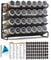 SpaceAid 4 Tier Spice Rack Organizer with 28 Spice Jars, 386 Spice Labels, Chalk Marker and Funnel Set for Cabinet, Countertop, Pantry, Cupboard or Door & Wall Mount
