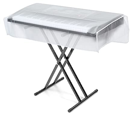 LIGICKY Keyboard Dust Cover for 88-Key Keyboards and Digital Pianos, Waterproof Transparent Piano Covers