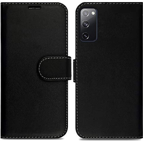 Samsung Galaxy S20 FE Case Premium PU Leather Flip Wallet Phone Case Cover Compatible with Samsung S20FE 6.5 Inch - Black