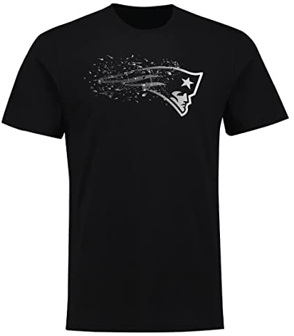 NFL New England Patriots Shatter Graphic Logo Football Shirt schwarz (M)