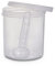 3 x 500ml Plastic Storage Jar With Screw Top Lids Airtight Food Storage Containers With Spoon For Kitchen, Herb, Spices, Sweets Clear Canister pots